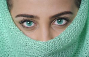 化妆、眼妆、睫毛、眉毛、写真